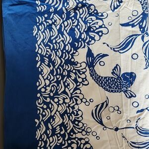 NWT Pottery Barn Koi Full/Queen Duvet and 2 Standard Shams